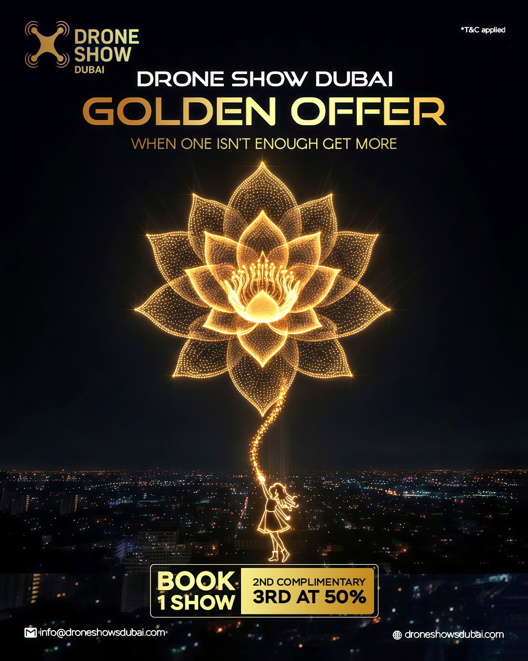 Drone Show Golden Offer