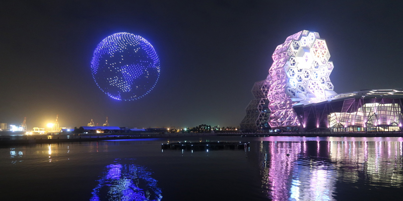 drone light show in uae africa and america