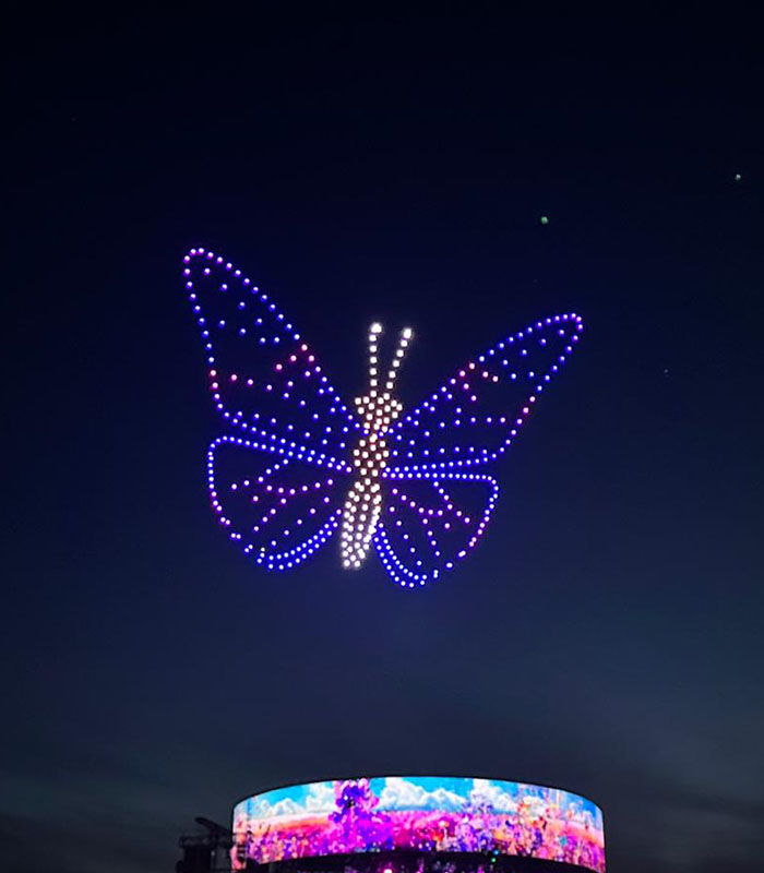 top outdoor drone show in uae